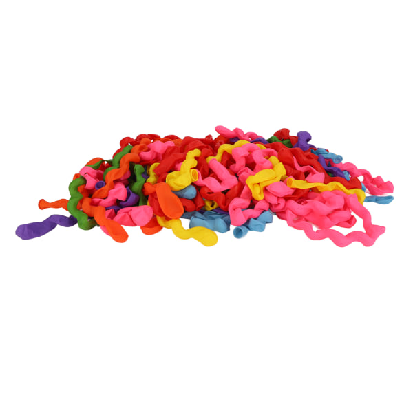 100 st Latex spiralballonger Säkra Giftfri Hållbar Utsökt färg Naturliga långa ballonger för festbröllopshem