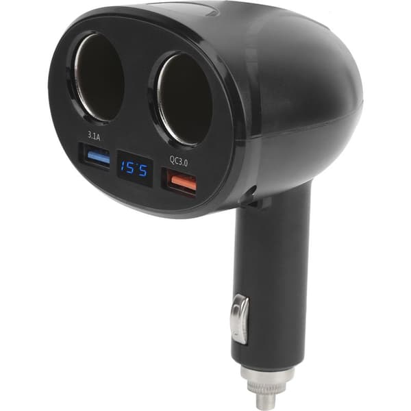 2-Port USB sigarettennerlader dobbel adapter 12V/24V bilpluggfordeler