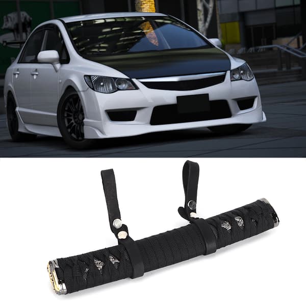 Bilens inre handtag Nackstöd Baksäte Grab Roll Bar Universal Modifiering Svart Vit