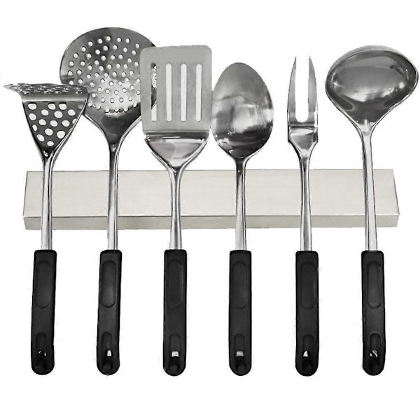 Dww-Magnetisk Knivhållare för 10 Knivar, Väggmonterad Knivhållare för Kök, Magnetisk Knivlist för Kök, Magnetisk Knivblock Bar A