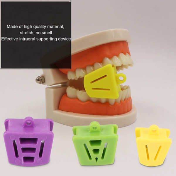 3 stk Multi Size Mundprop Bidåbner Tandlægemateriale Intraoral Prop Oral Hygiejneplejeværktøj