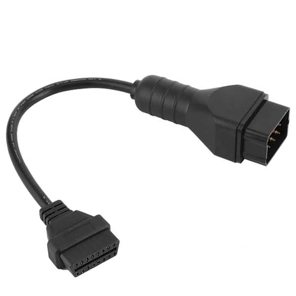 Diagnostisk kabel OBD2-stik 12-benet til 16-benet adapter biltilbehør forlængerledning