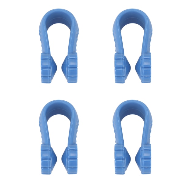 4 stk. Håndtrykspunktklemme Blomsterform Reducer spænding Universal Mini Migræne Relief Clip Blå