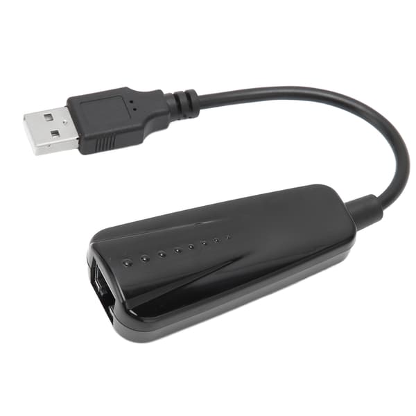 USB til Ethernet-adapter USB 2.0 til 10/100 Mbps Pluggbar LAN Nettverksadapter Kompatibel for Windows for Linux for OS X