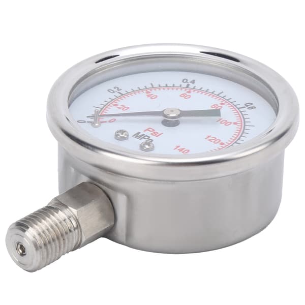 Trykmåler Rustfrit Stål Industriel Måler Præcis Måling 0‑1.0MPa M14x1.5 Y‑60BF