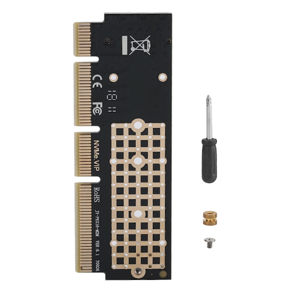 PCIE 3.0×4×8×16 for NVMe utvidelseskort for IOS / Windows 8 / 10 / Linux