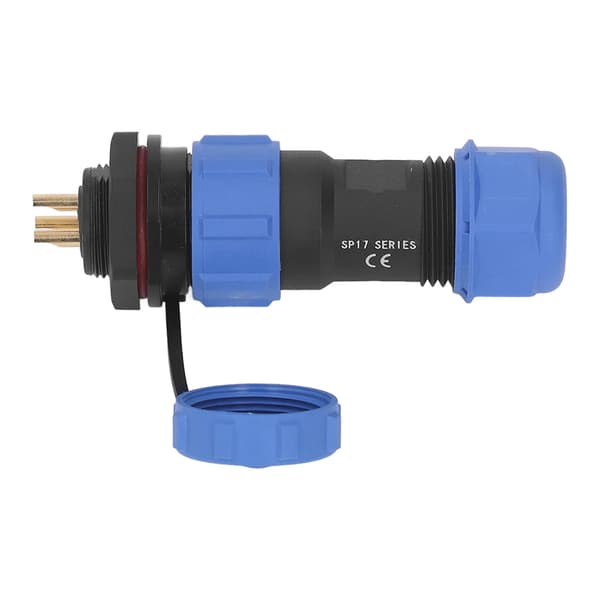 Aviation Plug Socket IP68 Vattentät Kontakt 3-polig 3-håls Elektrisk Strömadapter SP17