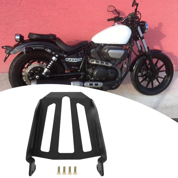 Bagagebærer i jern til motorcykel, passer til Yamaha, sort