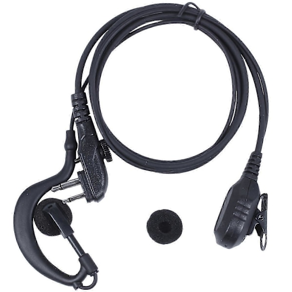 PTT Headset MIC Ørepropp kompatibel med HYT TC-500 TC-518 TC-580 TC-446S TC-600 TC-610 TC-620 TC-618 TC-700 Wa