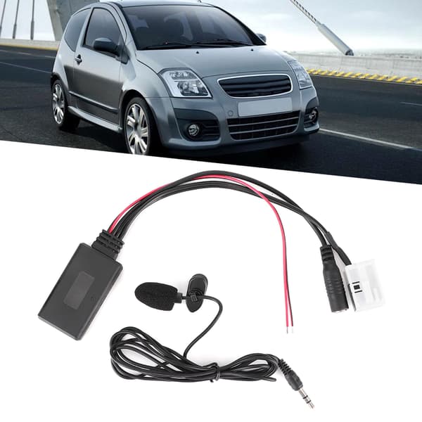 12-pin Bluetooth Audio Kabel Bil AUX Adapter Kobling med Mikrofon Passer for Citroen Berlingo