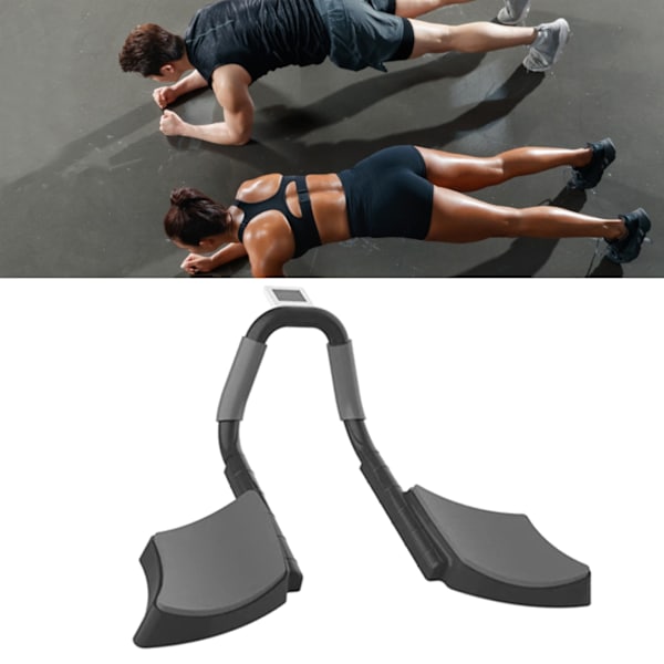 Plank Trainer Förtjockad armbågsdyna Vinkel Justerbar Postural Correction Plank Support Trainer Svart