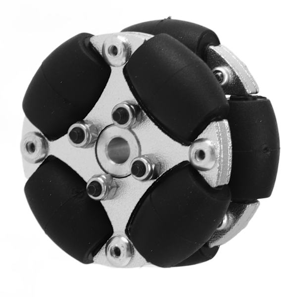 38mm 1.5 tuuman kaksoisalumiininen Omni-pyörä Robotin Omni-suuntainen pyörä metallisella navalla 14166
