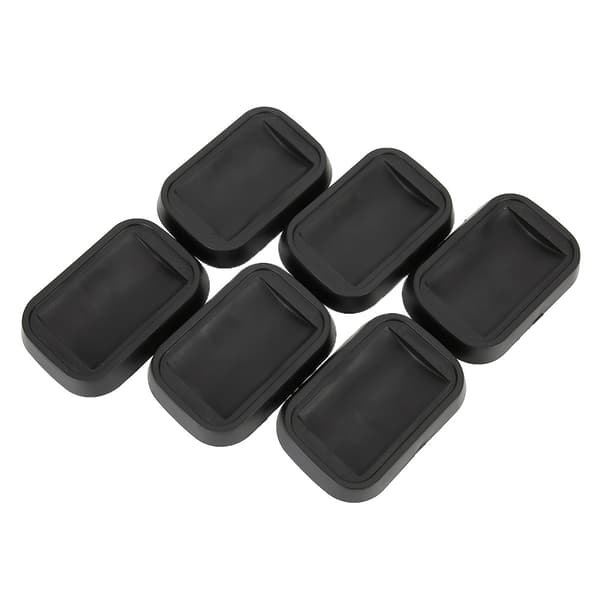 6 st. set halkfria gummihjulshållare för soffor, sängar, stolar, möbler, golvskydd
