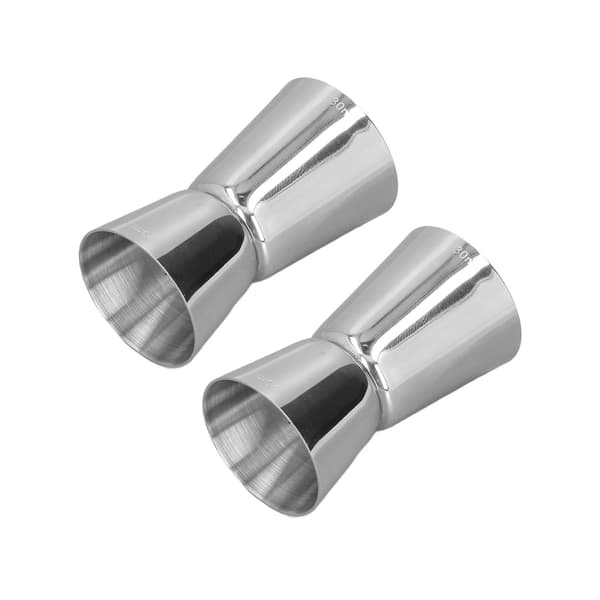 Cocktail Shaker Dobbelthodet Kopp Rett Kant Design Klassisk Stil Rustfritt Stål Drink Shaker