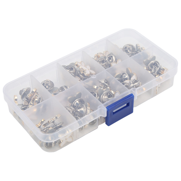 150 stk Kvinder skjorte Broche knapper Hvid Blomster Style Stærk Metal Plast Cover Up knapper til læder syning DIY