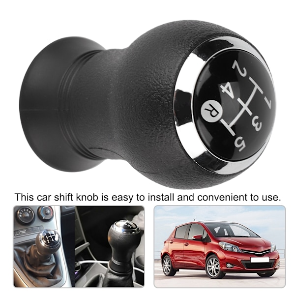 Auton muutos 5-vaihteinen vaihteenvalitsimen nuppi Toyota Yaris 2005-2010 (tavallinen)