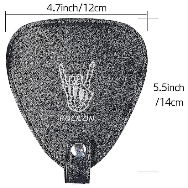 Guitar Plektre Holder Etui Taske Organizer Boks Inkluderer 22 Guitar Plektre Guitar Plektrum Opbevaringspose F-B8