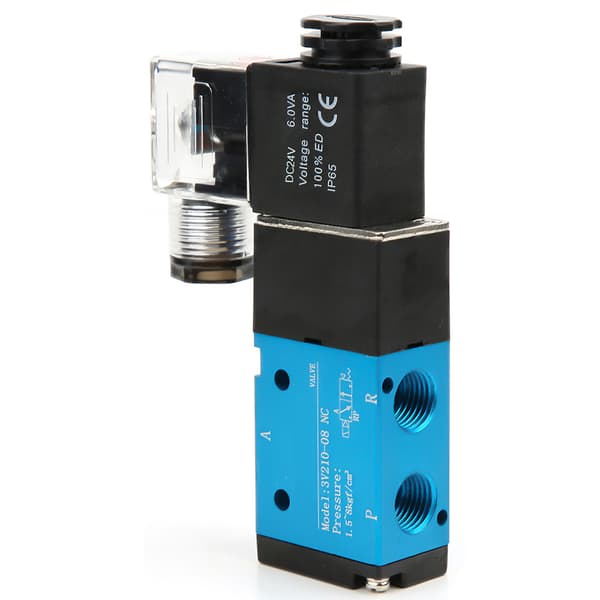 3V210-08 2 Position 5 Vejs Magnetventil PT1/4in 1.2MPa 170Psi Magnetventil IP65(DC24V)