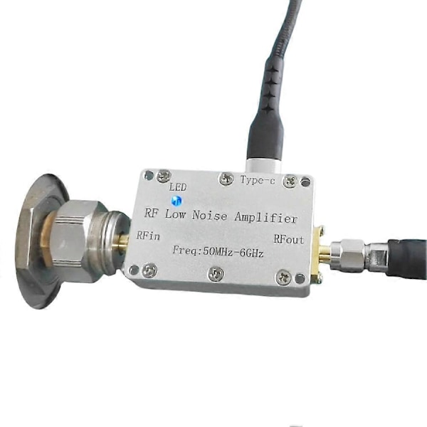 50M-6GHz RF Lavstøyforsterker Høyforsterknings LNA Drivmottaker 20dB