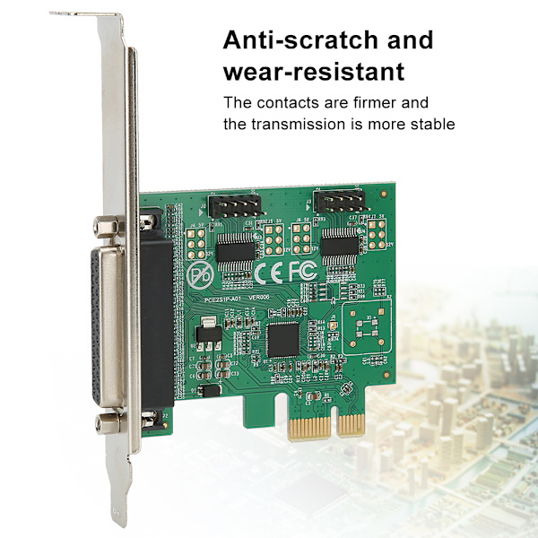 PCI E til 2 seriel 1 parallel port printerkort udvidelseskonverteradapter 2S1P