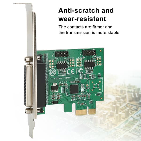 PCI E til 2 serielle 1 parallelle portprinterkortudvidelseskonverteradapter 2S1P