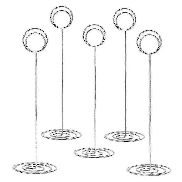 15-pack 22 cm Hög Bordsnummerhållare, Platskortshållare, Bordsfotohållare, Trådfotohållare