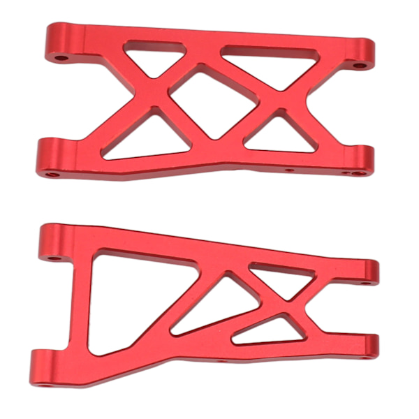 Front Rear Suspension Arm Set Aluminiumlegering Slitasjebestandig Sterk RC Swing Arm Set for ARRMA SENTON 1/10 Rød