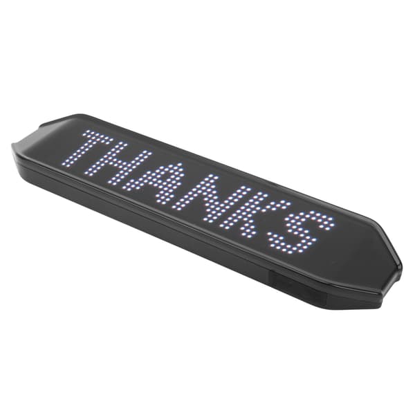 225 X 55 X 15mm Farget LED-skilt 4 Moduser APP-kontroll Programmerbare Sykkelsvinglys USB-lading