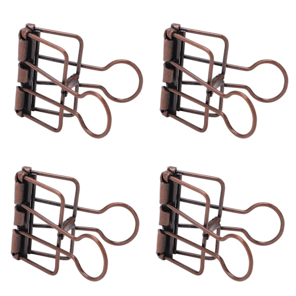 50 stk. Binder Clips 32mm Metal Stærk Klemmekraft Hule Papir Binder Clips til Kontor Skole Hjem Lilla Bronze