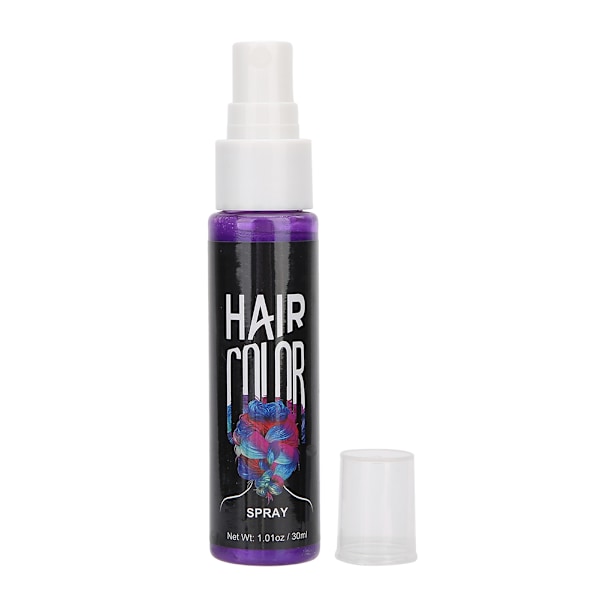 Hårspray for midlertidig hårfarging - Rask hårstyling og modellering for klubb- og festbruk - 30 ml - Lilla
