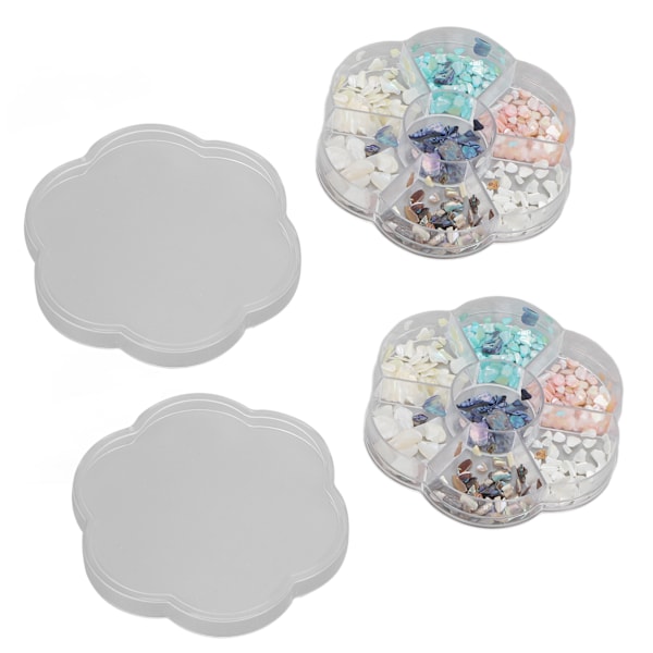 2 esker med resin neglkunststein dekorasjon hjem salong DIY fasjonabel skinnende neglpynt for neglkunstner