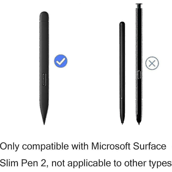 Ersättningsspets/nib för Microsoft Surface Slim Pen 2 - 1 st, Svart - Slim Pen 2 Ersättningsspets/nib Zekai