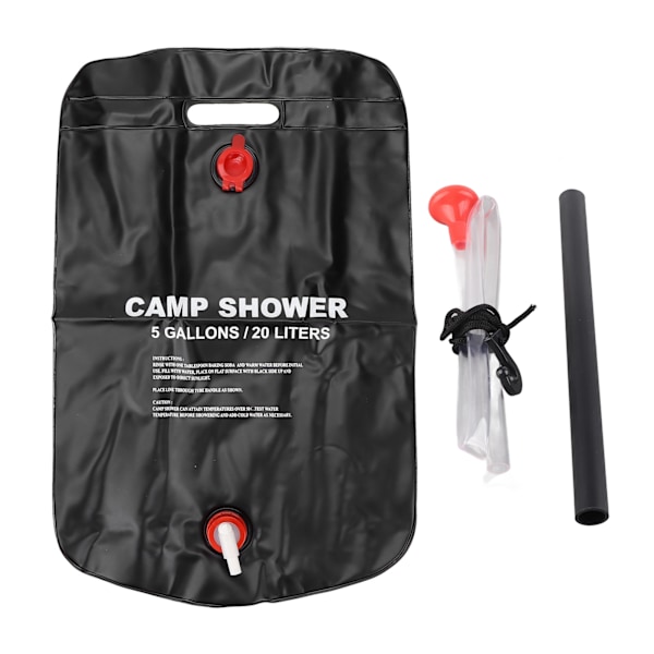 Solvärme campingduschväska Bärbar campduschväska PVC klättersommardusch