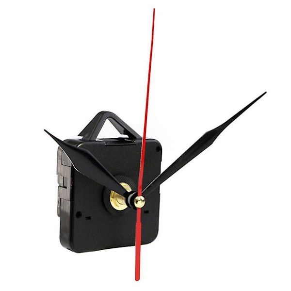 Batteridriven svart plastklocka, 5,5 x 3,8 x 5,5 cm