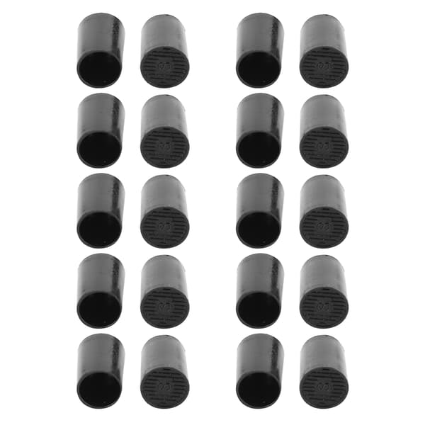 10 par højhælede spidshætter sorte CPU polyurethan sko reparationssæt indvendig diameter 11 mm