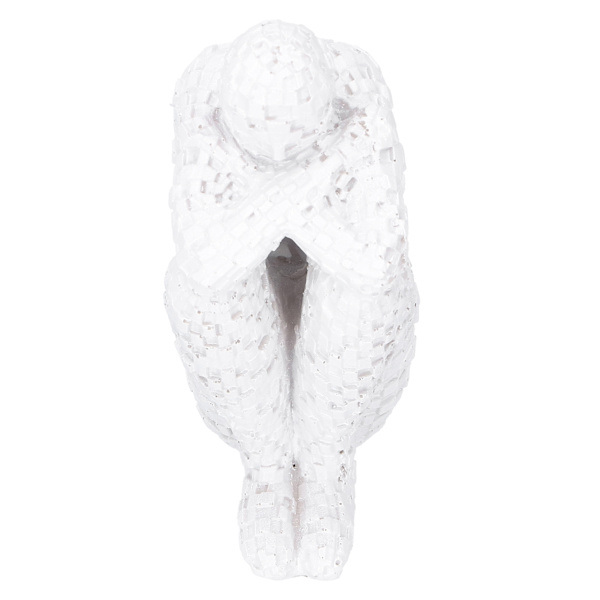 Resin Abstrakt Tænker Figuriner Statue Kontor Hjem Dekoration Tilbehør Håndværk Hvid