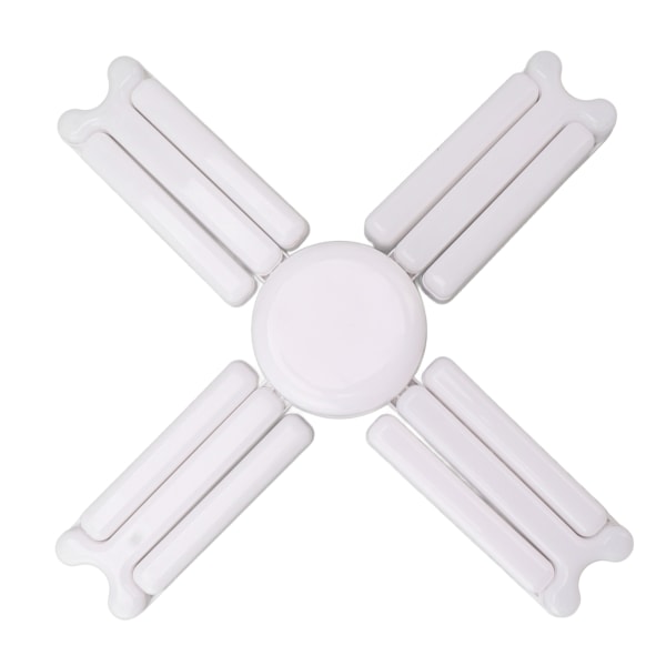 80W LED garasjelys i taket E27 Deformerbar LED garasjelyspære 4 blader energisparende pære 85‑265V hvit