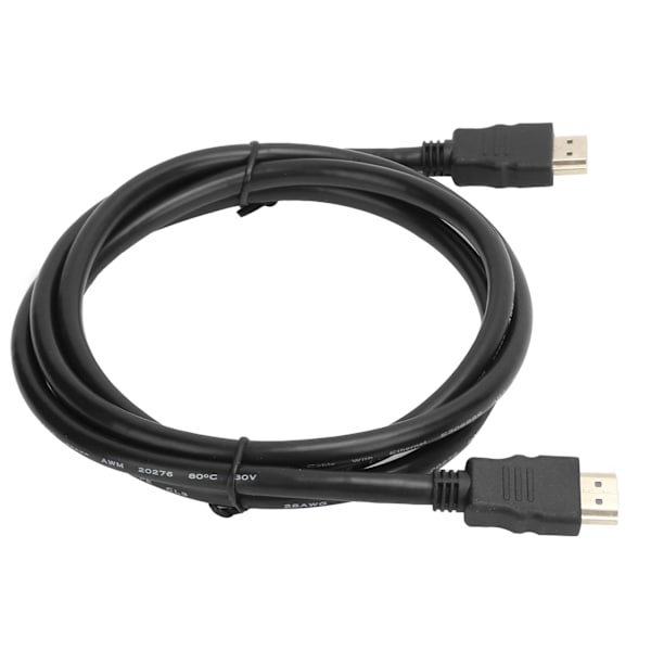 HDMI till HDMI-kabel Standard kopparledare Guldpläterat järnskal Svart lock 4K 30Hz 3 meter