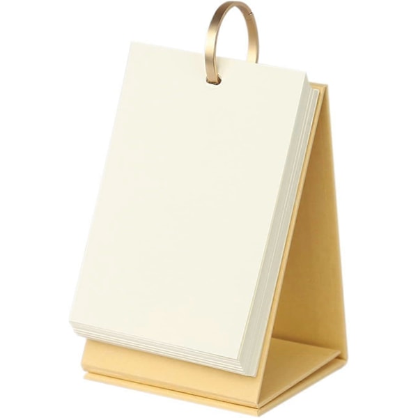 Små Blanke Flash Cards Indeks Kort Notekort Hullet med Ringbind Kraft Papir Stående Flip