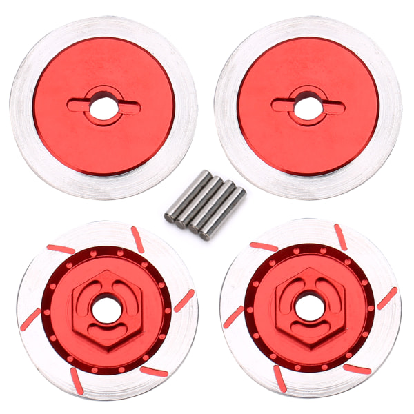 Metalliset jarrulevysarjat Simulaatiosisustustarvikkeet, jotka sopivat Sakura D4 HSP 94123 1:10 -malliin autoRed