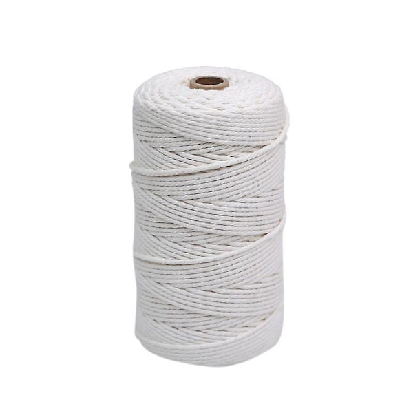 Bomullsgarn, gör-det-själv-stickning, väggdekor, växter, dörrar - beige, 1mm x 400m