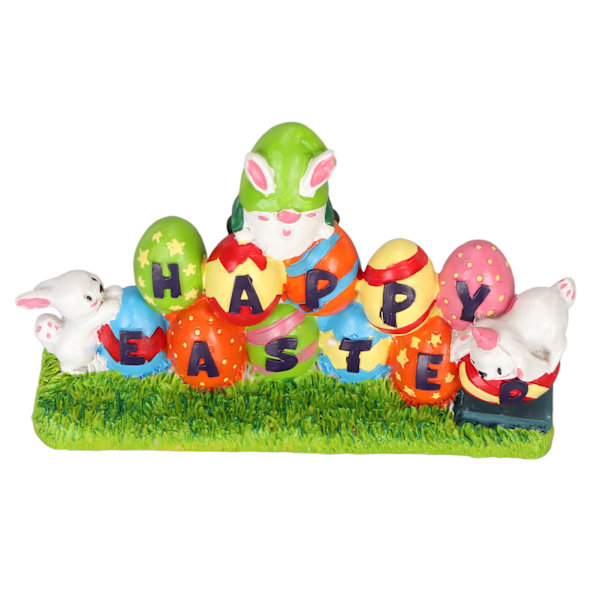 Pääsiäismunat Bunny Ornament Vedenpitävä Hartsi Munat Pupu Keskiosa Suloiset koristeelliset pääsiäishahmot kevätjuhliin