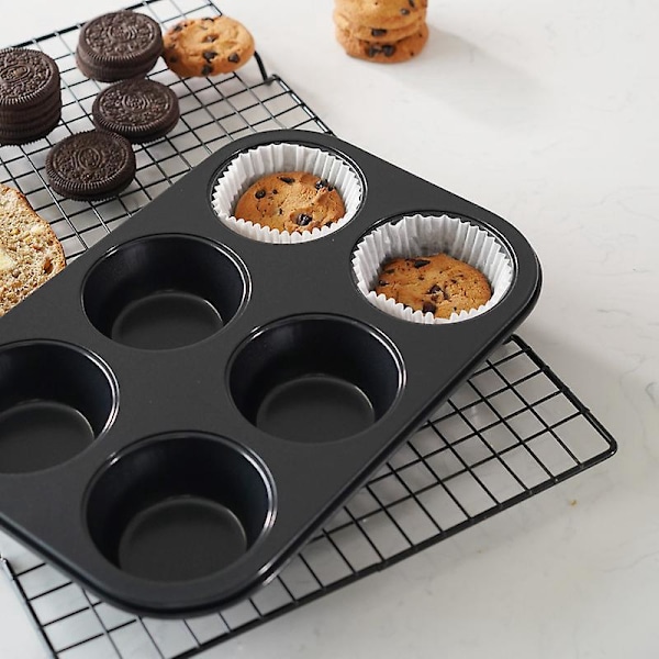Muffinform i rustfrit stål med non-stick belægning - Medium Delight