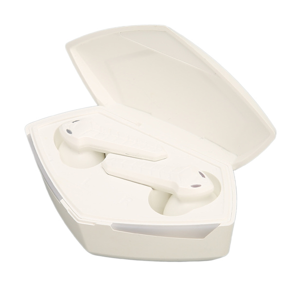 Bluetooth-pelikuulokkeet, stereo, matala viive, kaksi tilaa, langattomat kuulokkeet, sisäänrakennettu mikrofoni puhelimeen, kannettavaan tietokoneeseen, valkoinen