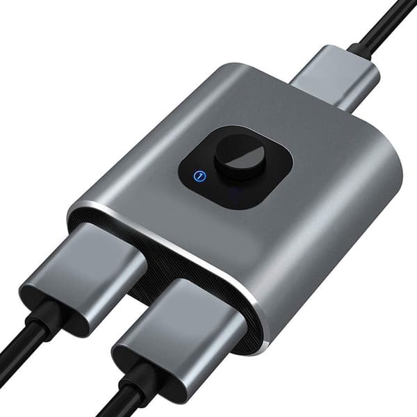 HD Multimedia Interface Switch 2 in 1 ut 4K 60Hz stöder 3D HD dubbelriktad HD Multimedia Interface Splitter