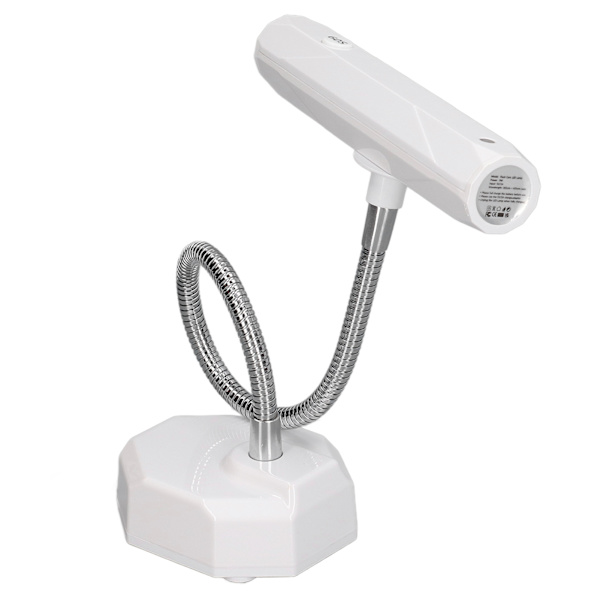 Gooseneck Nail Lamp Fast Dry Oppladbar LED Desktop Gooseneck Nail Light for Manikyr Hvit