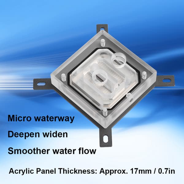 CPU vattenblock dator kylare tillbehör mikrovattenväg för INTEL‑115X / 2011 / 2066-serien