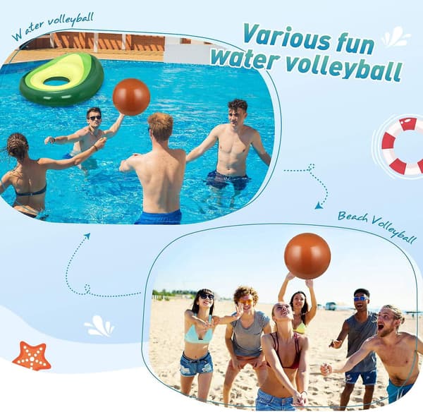 Oppblåsbar Avokado Badeleke med Strandball - Morsom Badeleke for Barn og Voksne (160x122 cm)
