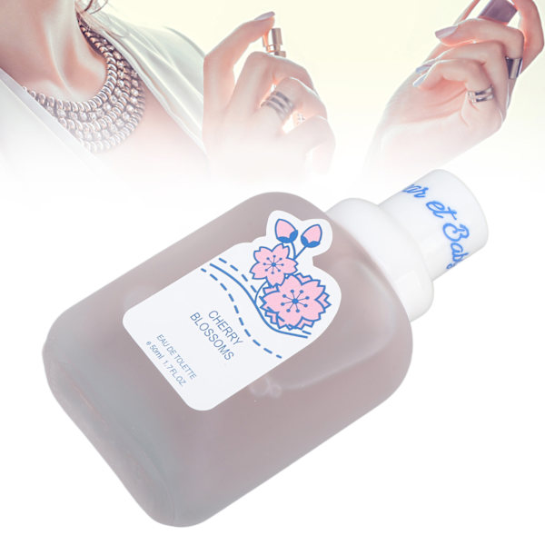 Kvindeparfume Bærbar Langvarig Forfriskende Let Duft Parfume til Daglig Dating 50ml Cherry Blossom