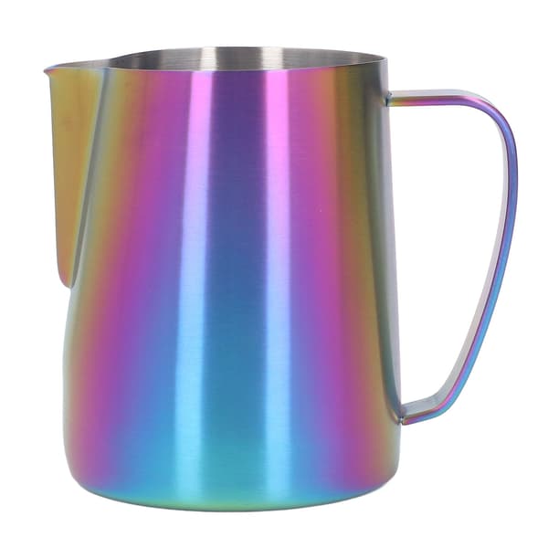 650 ml 22 oz mælkeskummerkande i rustfrit stål, farverig kaffedampekande